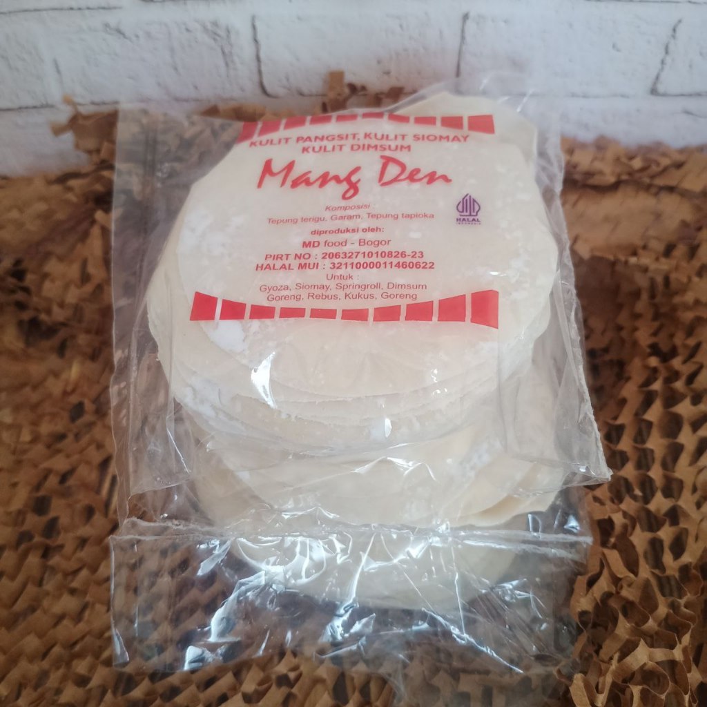 

Kulit Siomay Bulat (Dimsum) Ukuran 8cm Berat 500gram