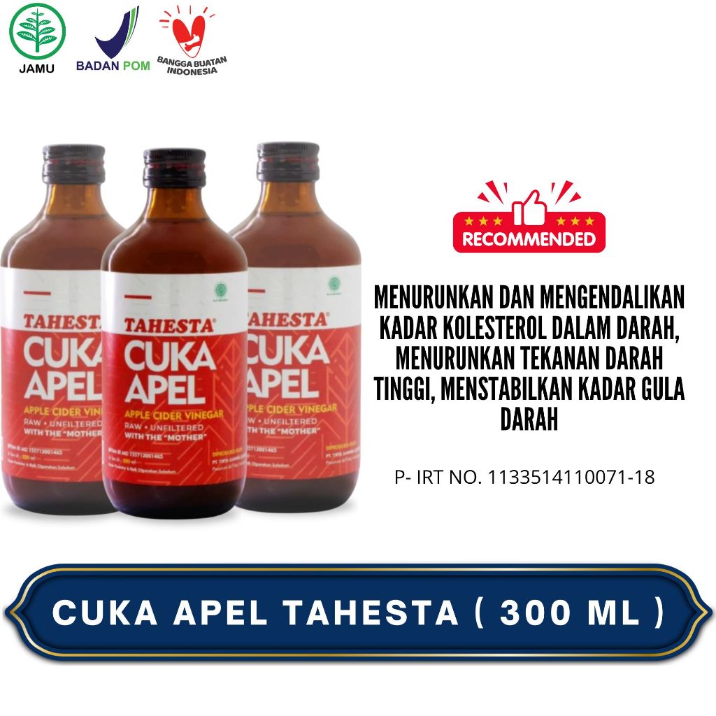 

Cuka Apel Tahesta Organik 320ml