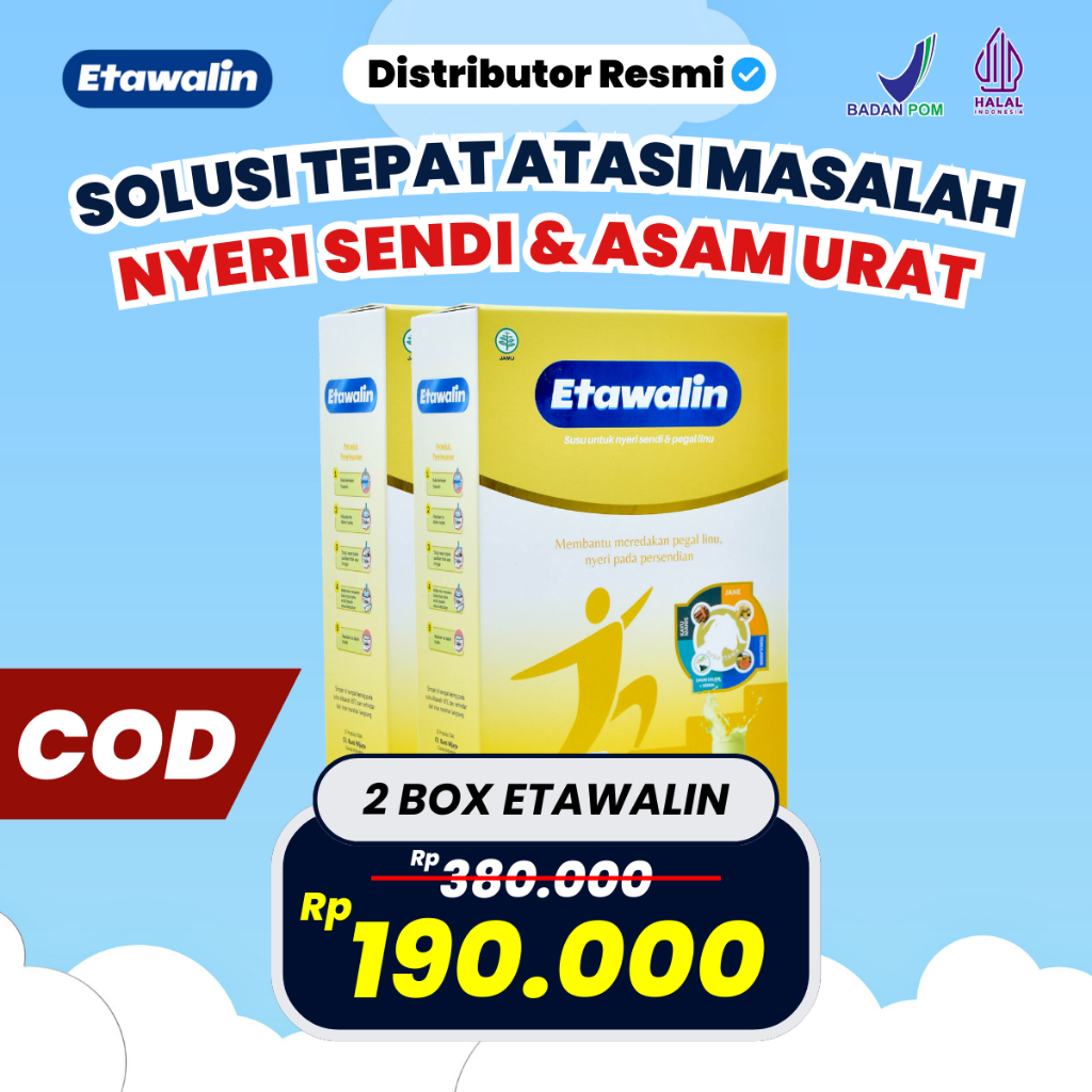 

2 Box Susu Kambing Etawalin Solusi Tepat Atasi Masalah Nyeri Sendi & Asam Urat BPOM Halal COD