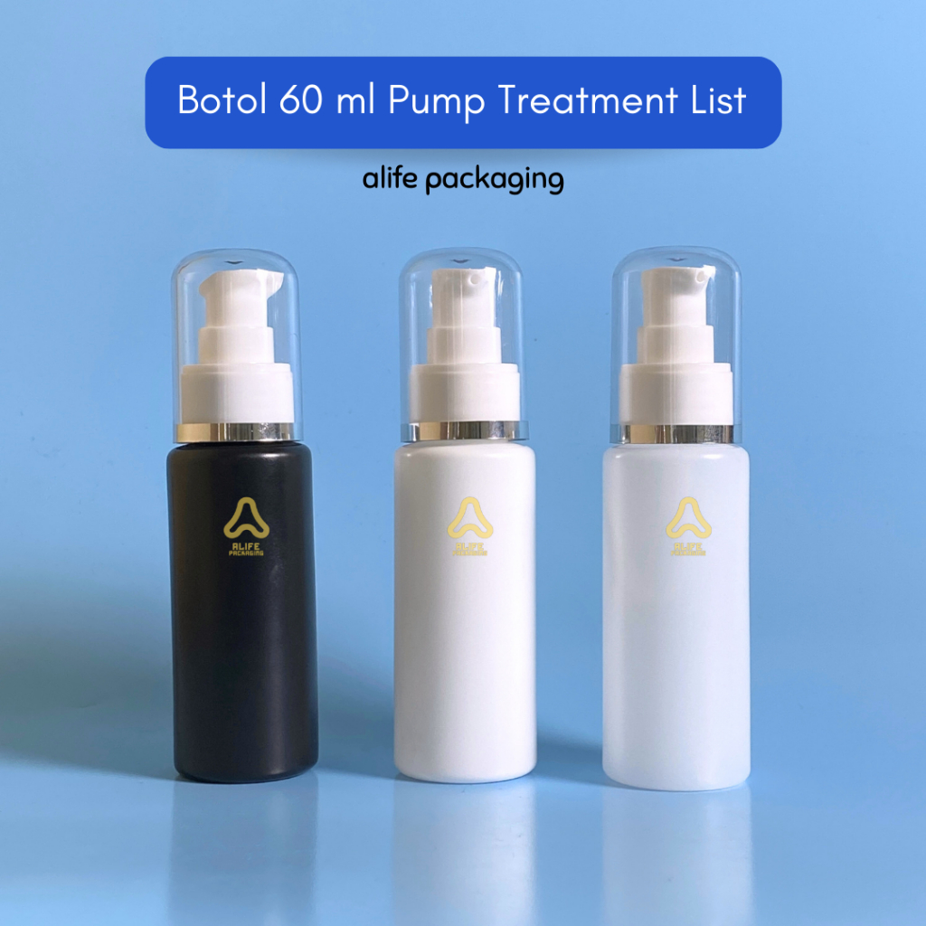 Botol Pump Treatment 60 ml | Botol Pump 60 ml | Botol 60 ml Pump Treatment - HDPE