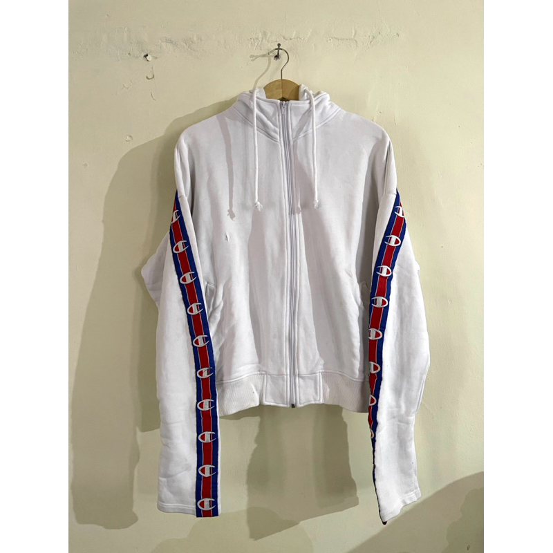 zipp hoodie vetements x champion