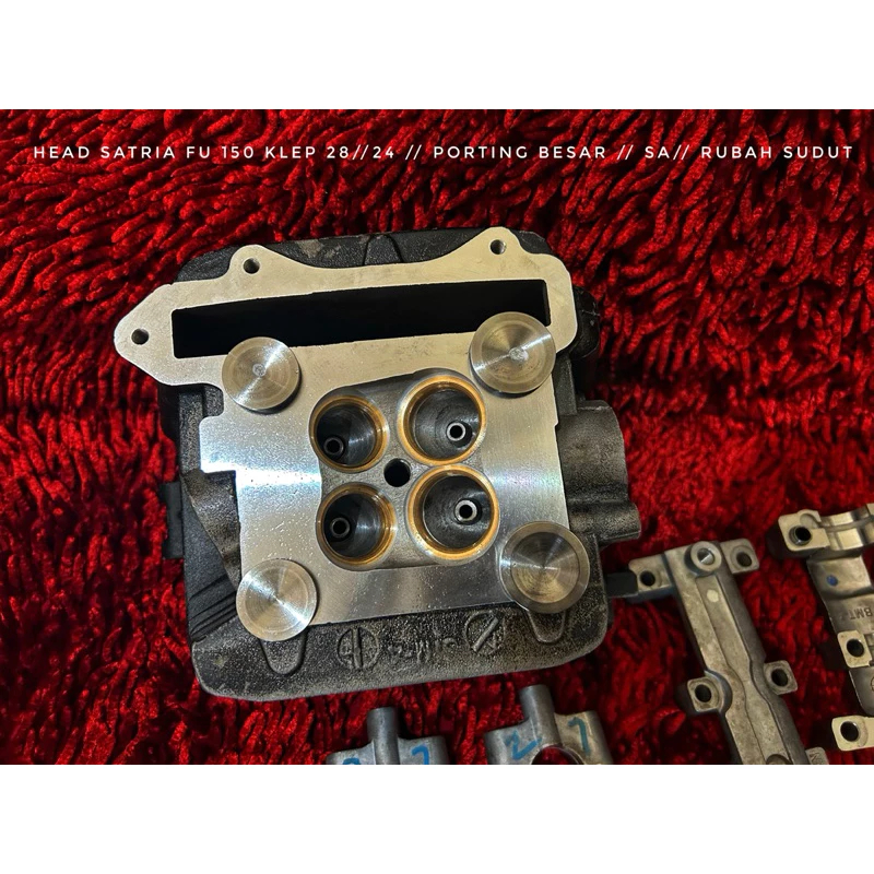 CYLINDER HEAD/KOP SATRIA FU BLES RUBAHAN NON SUDUT 25/22 - 26/23 - 27/23 - BOYRENK SURABAYA