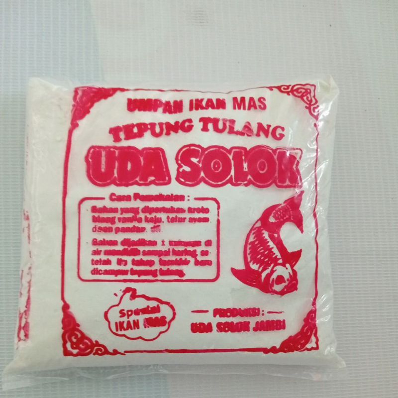 

umpan pancing / umpan putih ikan mas tepung tulang UDA SOLOK