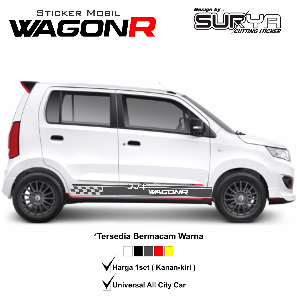 Sticker Lis mobil Simpel City Car Karimun wagon WAGON R