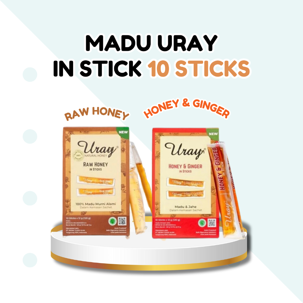

Madu Uray Honey Stick Sachet - Asli – Isi 10 Saset Madu Murni - Madu Hutan - Madu Organik Original
