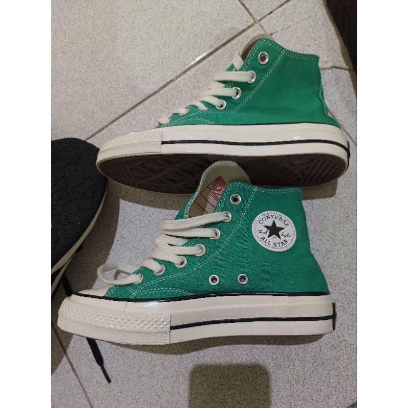 sepatu hijau Converse 36 mulus