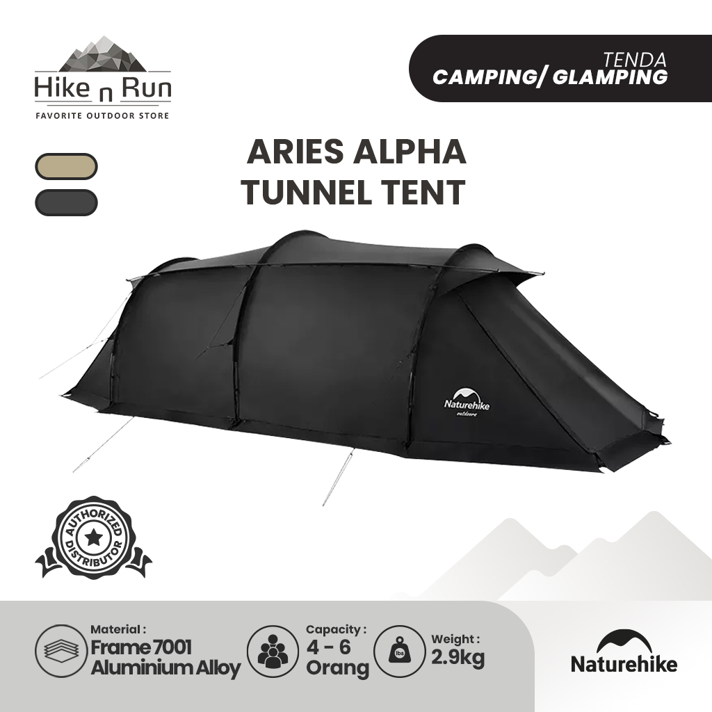 Naturehike Tenda Glamping Aries Alpha NH22YW004 Tunnel Tent