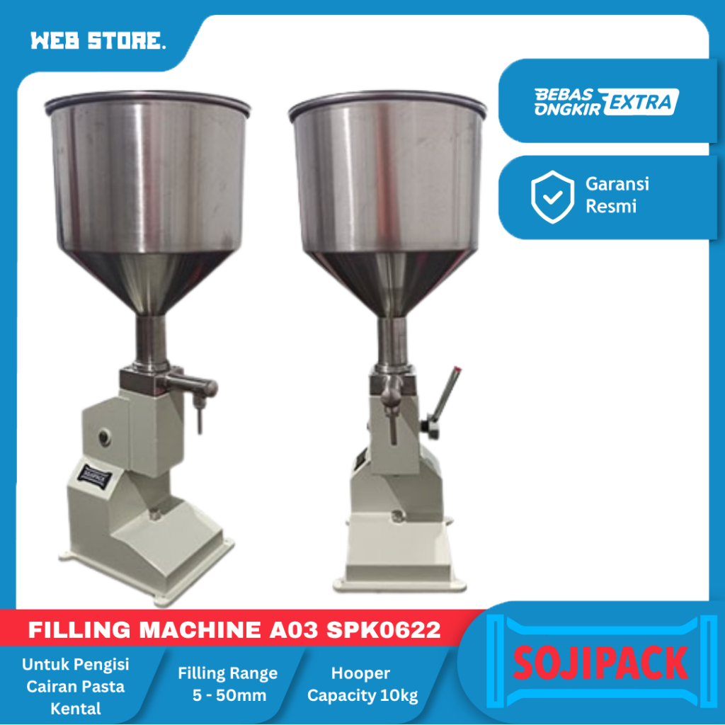 Filling Machine A03 Mesin Pengisi Cairan Pasta Kental SPK0622 SOJIPACK