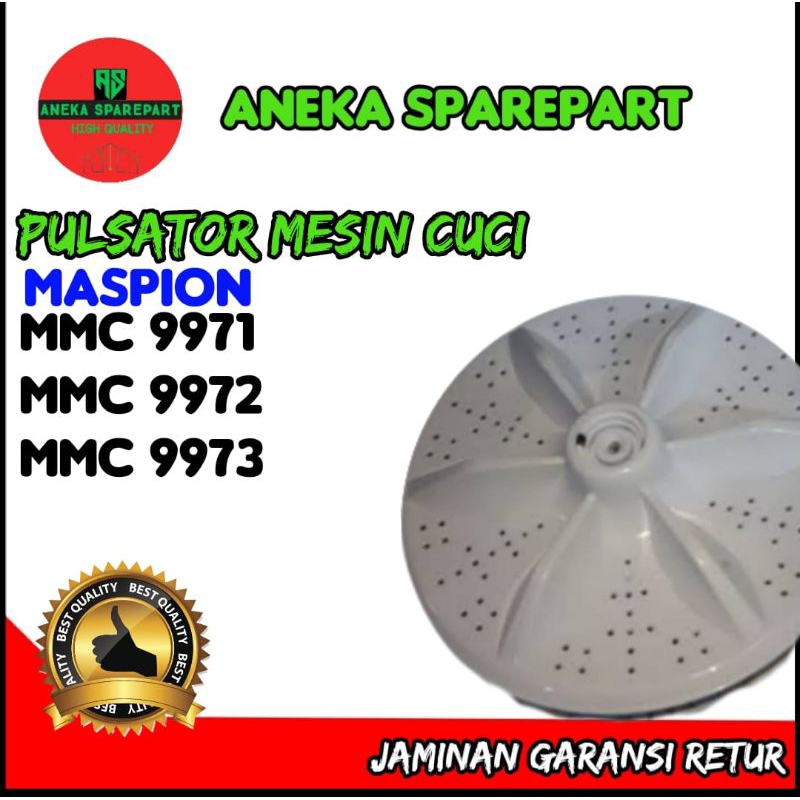 pulsator mesin cuci maspion mmc 9971,mmc 9972 ,mmc9973  pulsator maspion