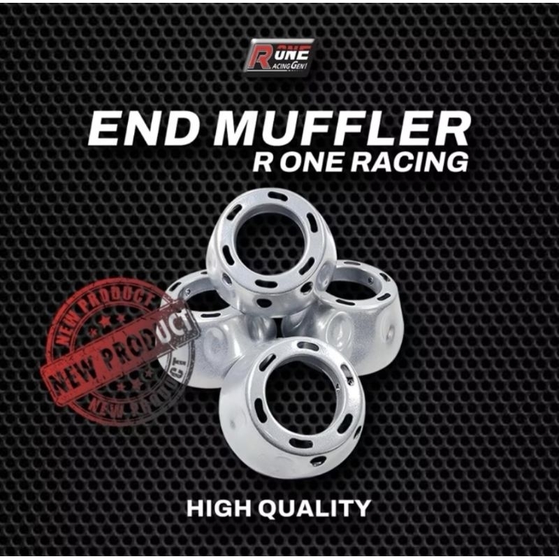 ORIGINAL R ONE RACING END MUFFLER END CUP KNALPOT