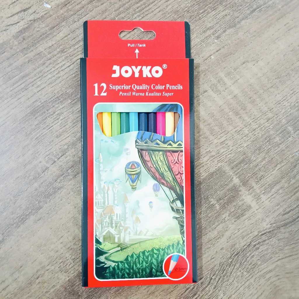 

PENSIL WARNA JOYKO 12 WARNA PANJANG CP-12PB