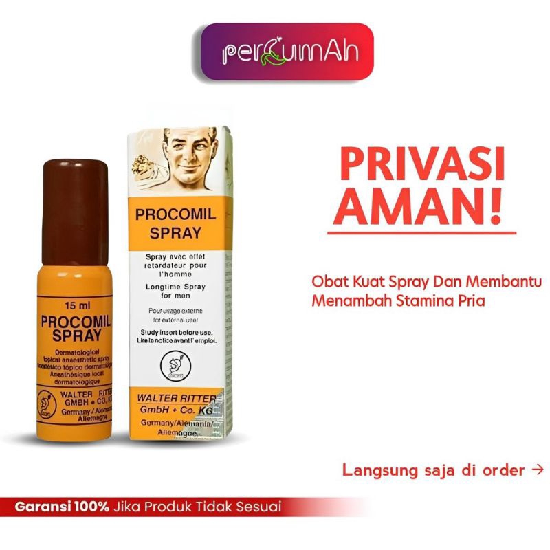 Terlaris!!! Herbal Procomil Spray Kuat Tahan Lama