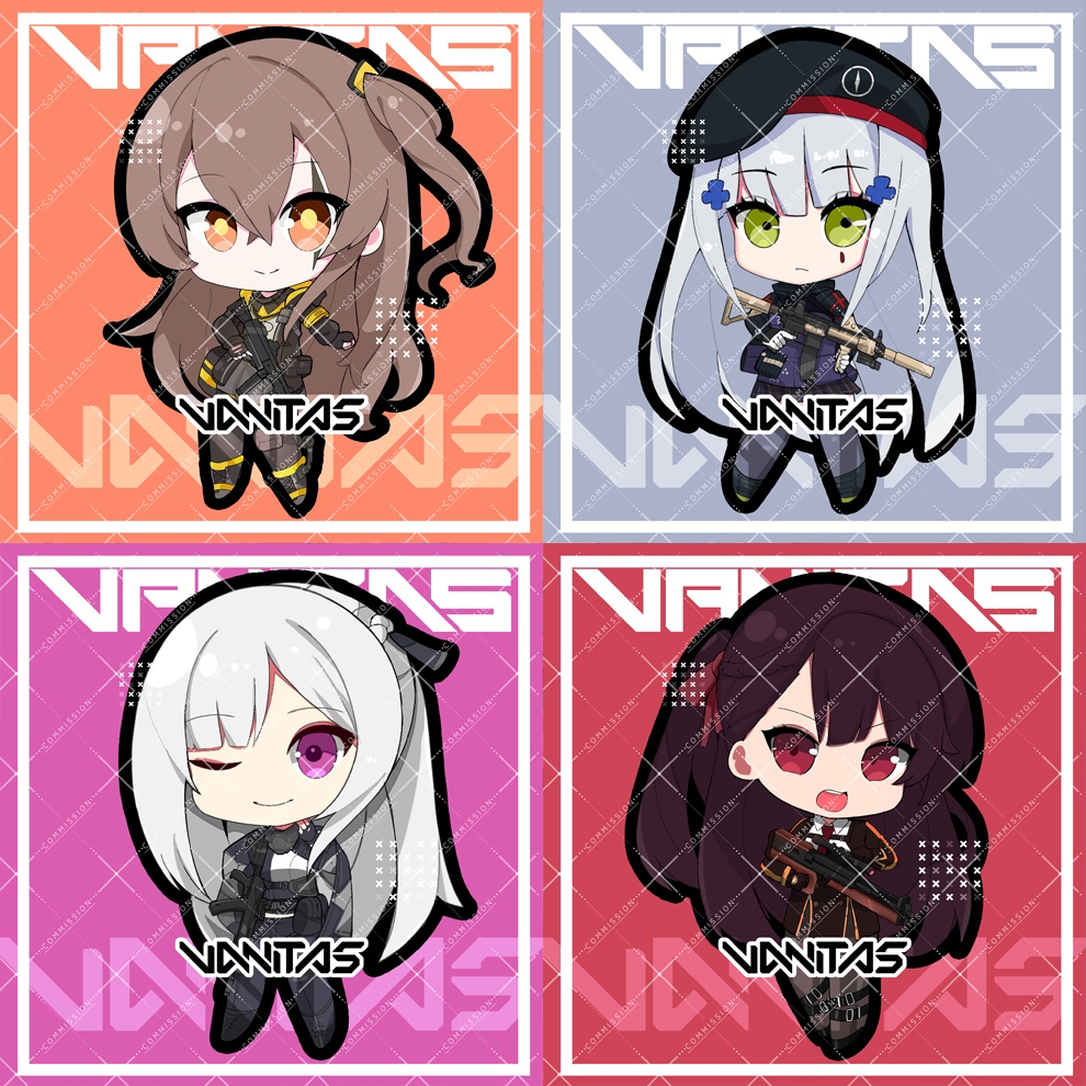 Gantungan Kunci/Keychain Chibi Girls' Frontline