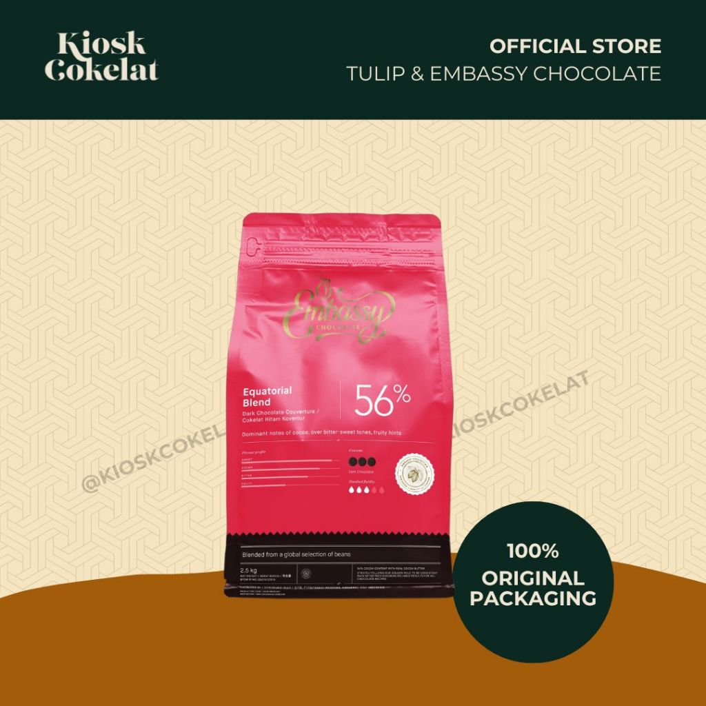 

Embassy Equatorial Blend Dark Chocolate Couverture 2.5Kg