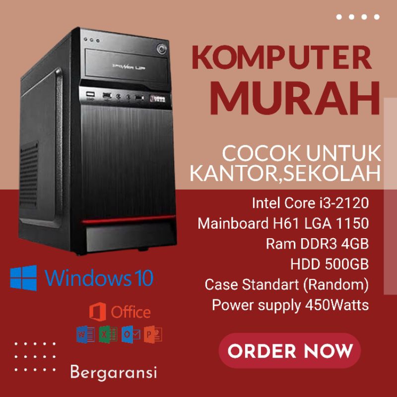 CPU Rakitan Core i3/PC Rakitan Bekas