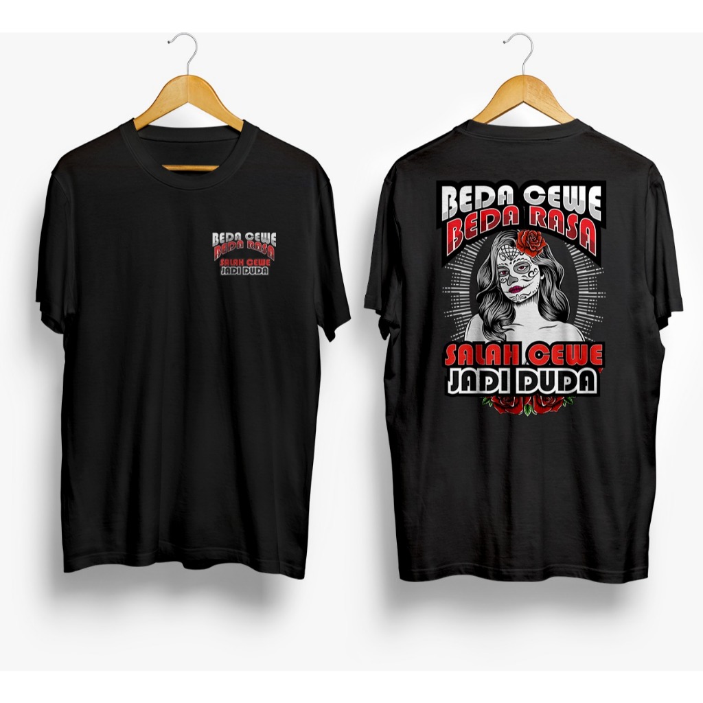 Kaos Hitam Lengan Pendek Pria Atasan Baju Cowok Warna Putih Oblong Gambar Kartun Mainan Lucu