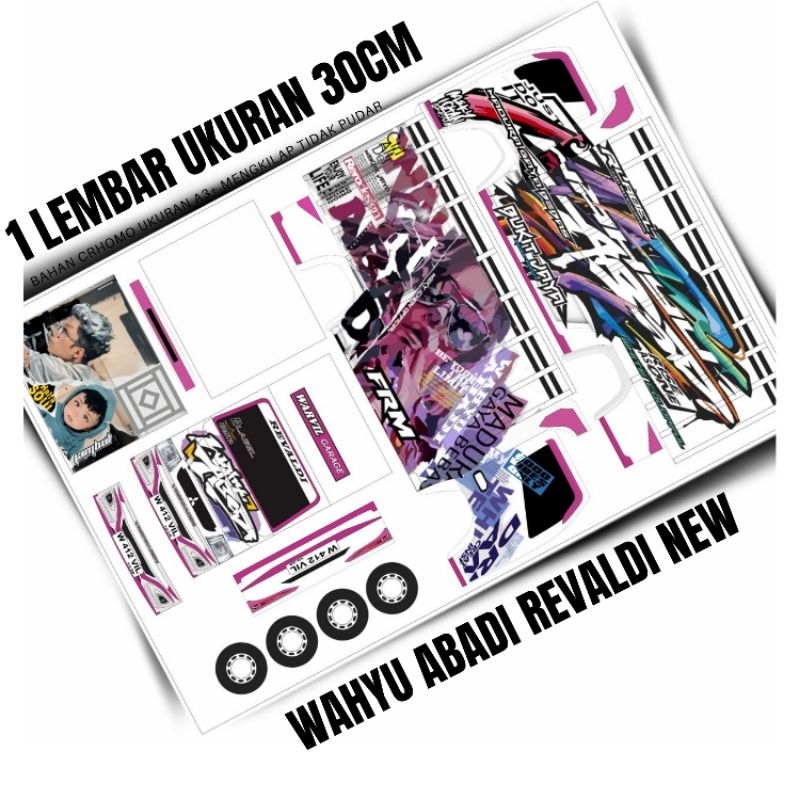 

Stiker miniatur truk oleng Wahyu abadi terbaru 2024