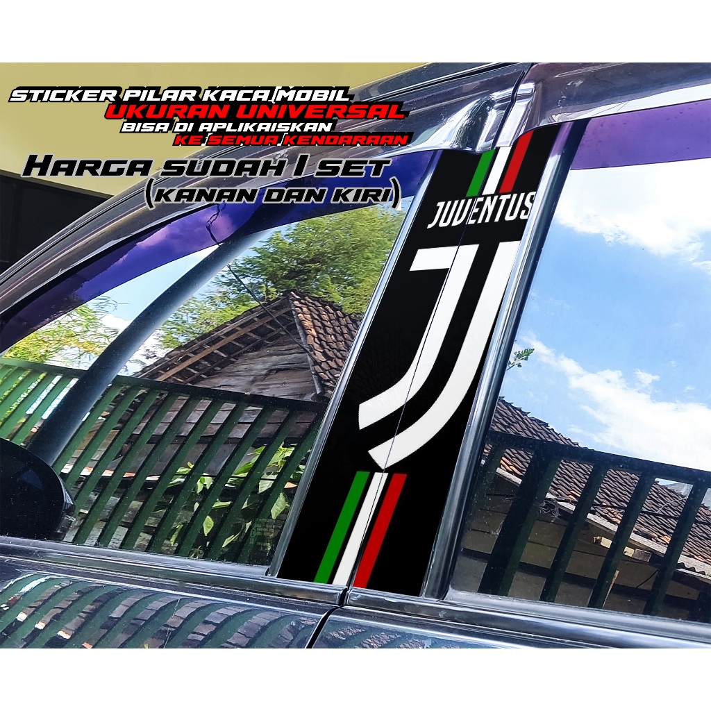 03 STICKER VARIASI PILAR PINTU JENDELA MOBIL KANAN KIRI - STICKER PILAR PINTU JENDELA MOBIL VINYL JU
