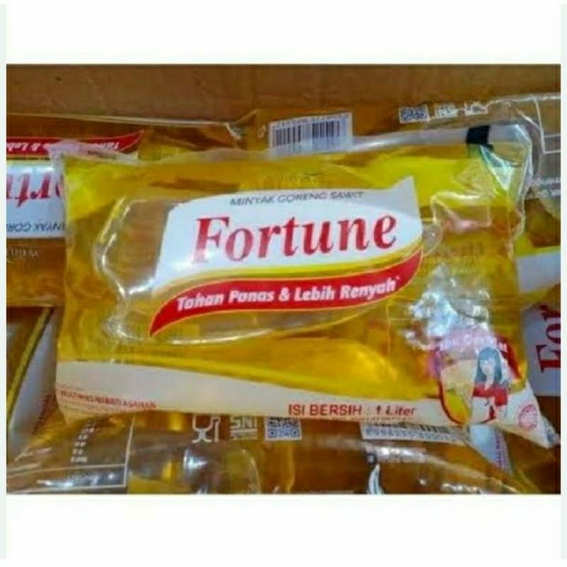 

minyak fortune bantal 1 liter satu karton isi 12 pcs