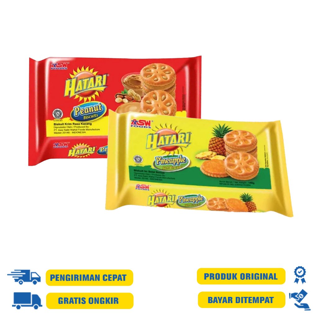 

HATARI BISCUITS - PEANUT 250 G.R | PINEAPPLE 225 GR