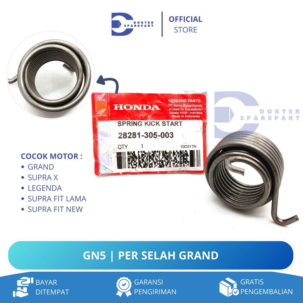 GN5 PER SELAHAN GRAND / SUPRA X / SUPRA FIT OLD NEW / LEGENDA / KICK STATER / ENGKOL / PER KICK