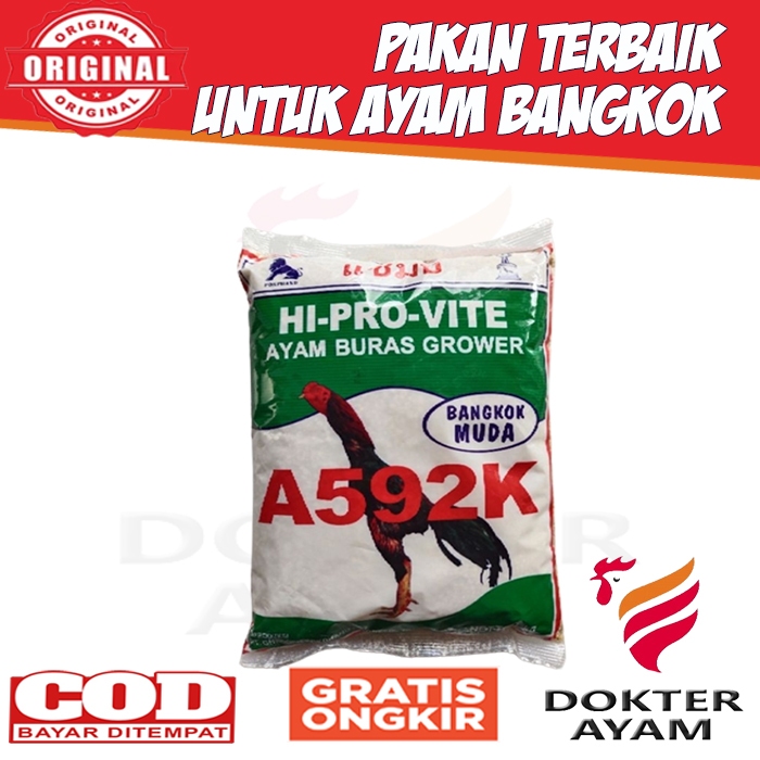 Pakan Ayam Bangkok Pur Hi Provite 591 592 594 Plastik Kemasan 1 kg