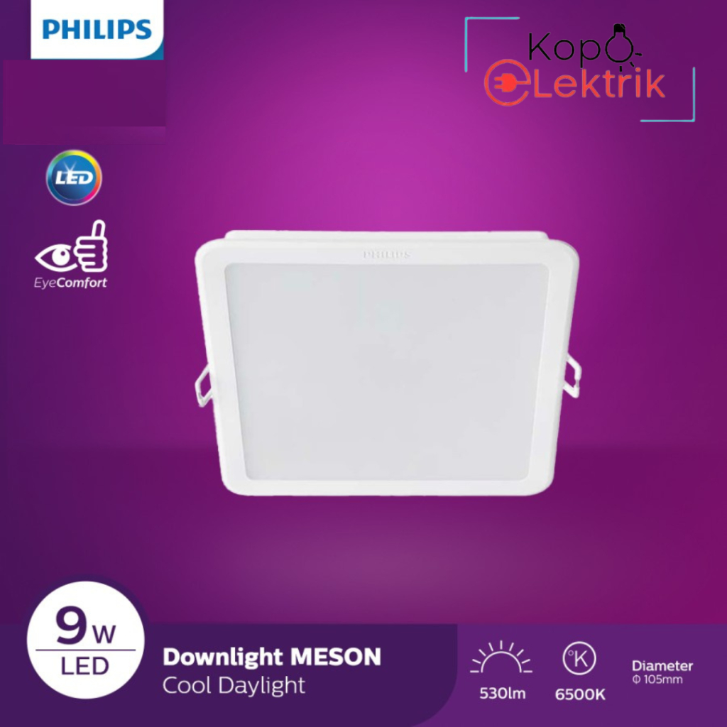 Lampu Led Downlight Philips 9 Watt Kotak