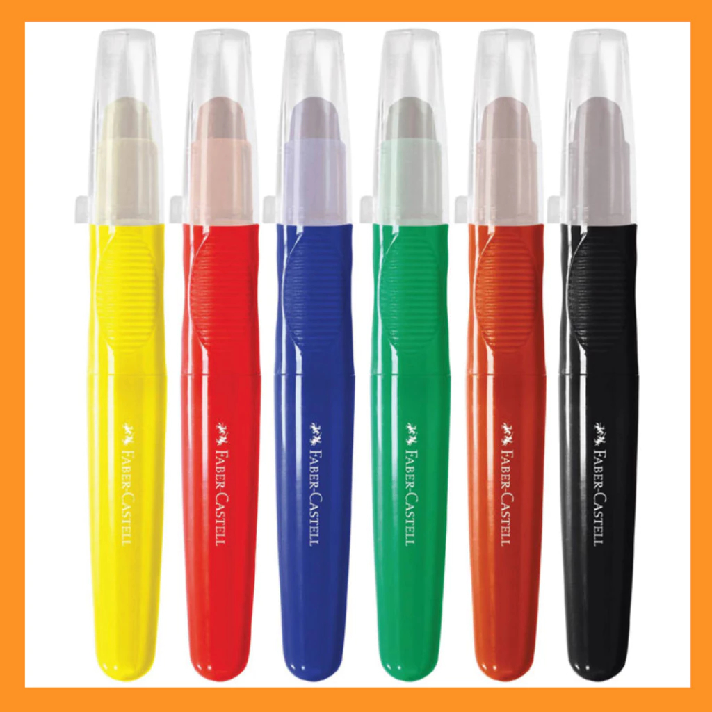 

Crayon Silky Jumbo Fabercastell 6 Warna / 6 Jumbo Creamy Crayon Washable Fabercastell