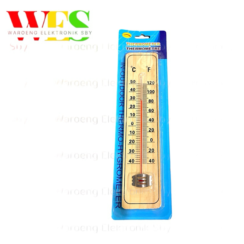 THERMOMETER KAYU / THERMOMETER RUANGAN KAYU /TERMOMETER KAYU