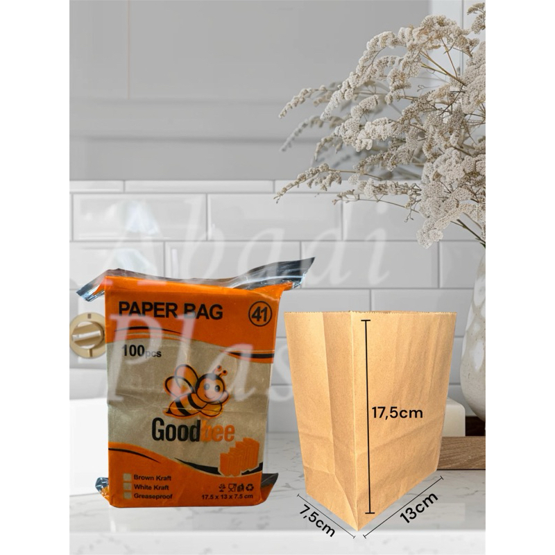 

GOODBEE PAPER BAG KODE 41/PAPER BAG/KANTONG KERTAS BROWN/KRAFT