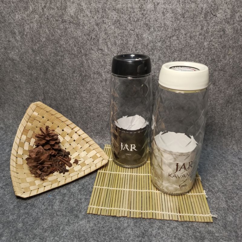 Toples JAR kaca tutup seal karet kedap udara 2L mms