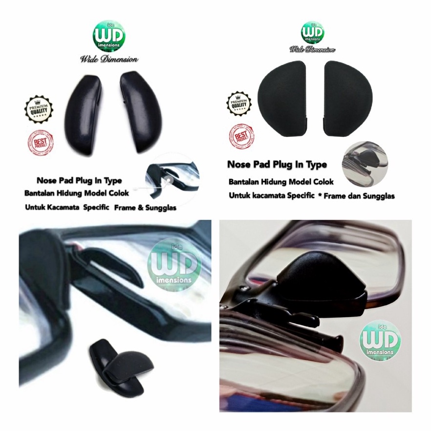 Nosepad Kacamata Silicone Plug in Bantalan Hidung Nose Pad Colok New Balance Adidas Nike