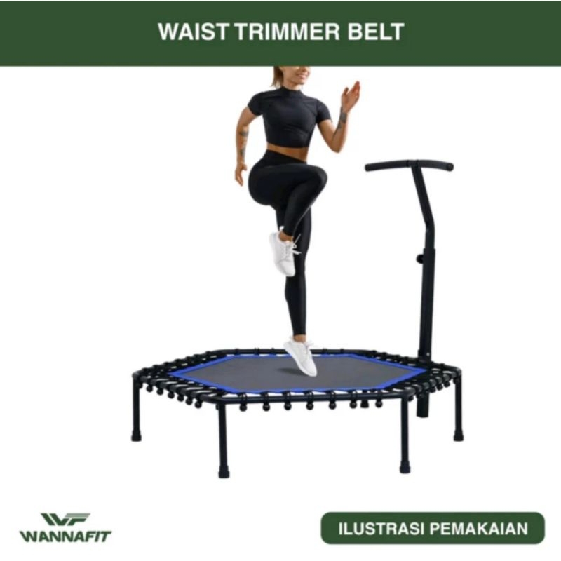 TRAMPOLIN ALAT OLAHRAGA GYM FITNES SENAM LOMPAT JINGKRAK 50 INCH TRAMPAULIN WANNAFIT