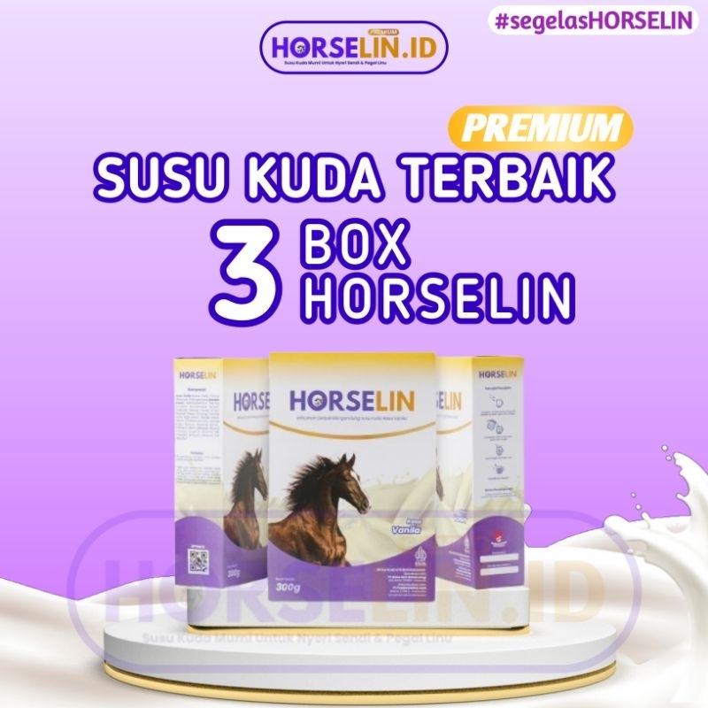 

HORSELIN Susu Kuda Premium Asli Original Susu Nyeri Sendi 300gr - 3 BOX