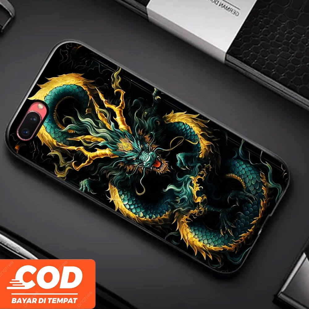 [A08] Dragon Naga Custom Aesthetic Casing Oppo A3s Case Oppo A1K Unisex Keren Terbaru