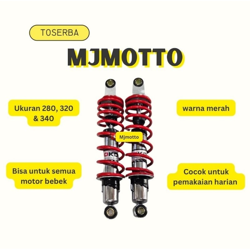 Shock Belakang Klasik model top up 280 320 340 mm Shockbreaker Belakang 340mm jupiter z vega fizr RX