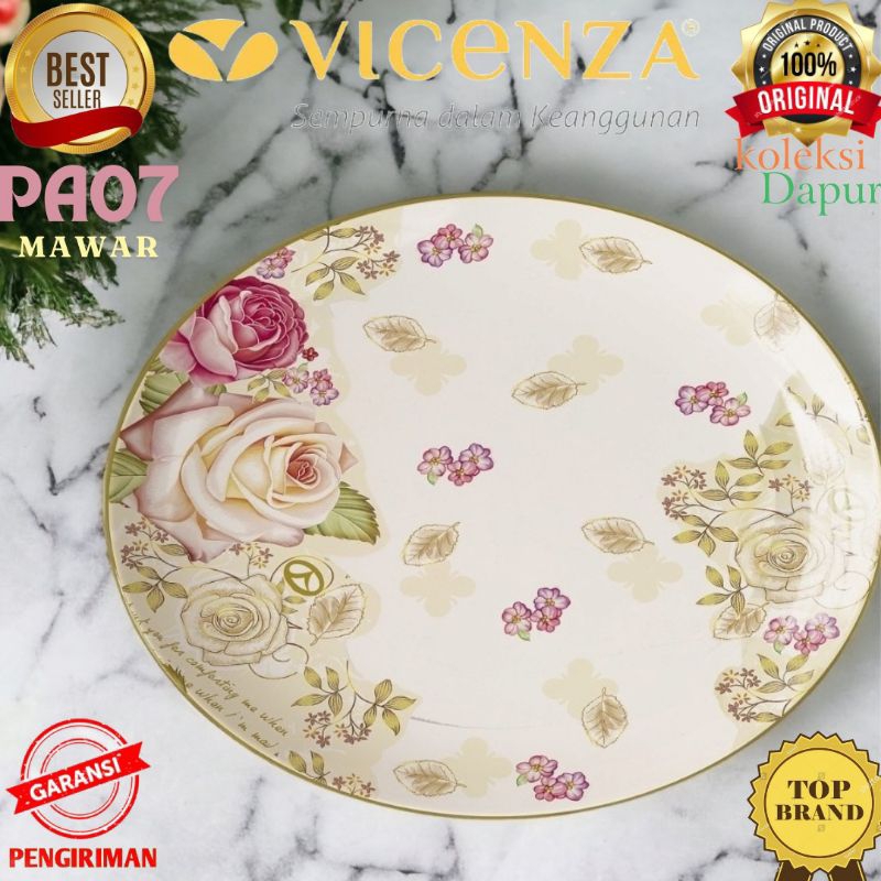 Piring Saji VICENZA size 16 Inch, Piring Besar Vicenza baik sebagai wadah saji, tempat lauk, tempat 