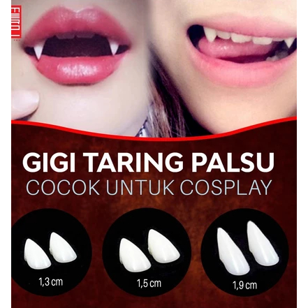 gigi taring mainan prank gigi palsu taring halloween