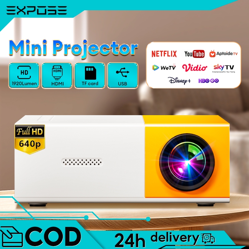 Proyektor mini YG300 Portable Led mini Proyektor hp mini Home Theater Proyektor