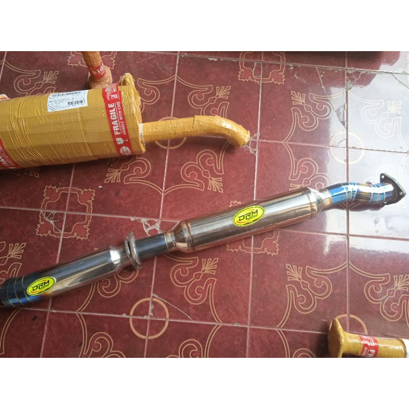 KNALPOT TAILPIPE DAN TABUNG RESONATOR VARIASI PNP TRUK CANTER 110/125/136 PS EURO2