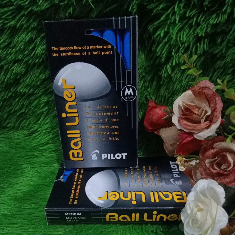 

ballpoint pilot balliner biru lusinan murah