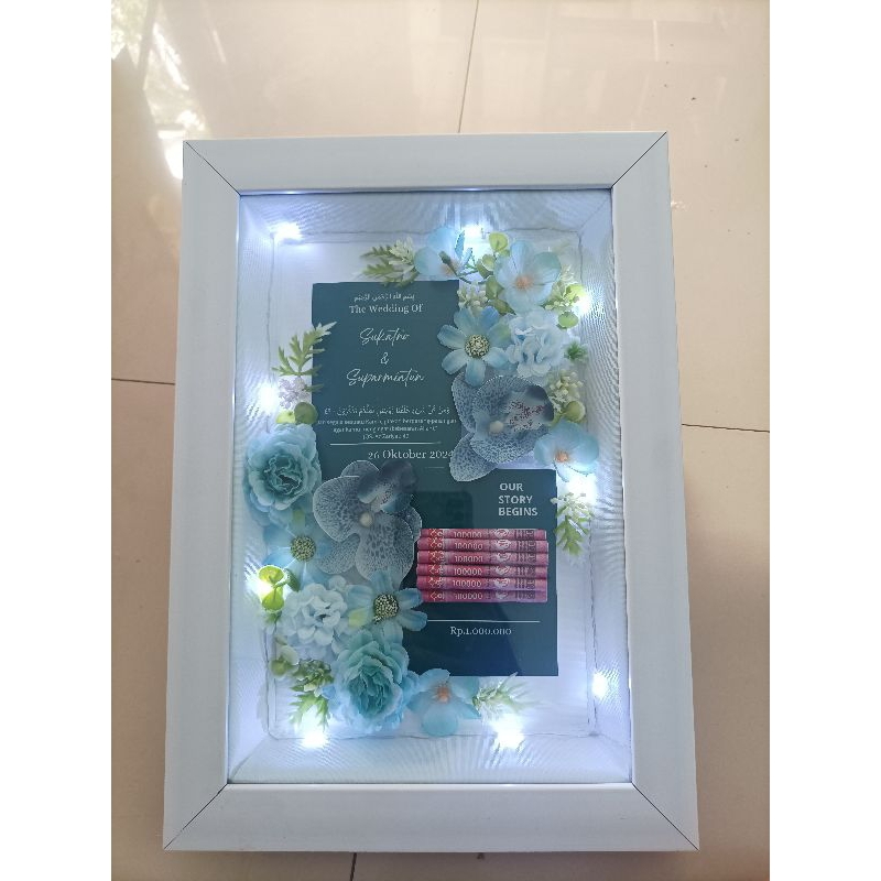MAHAR PERNIKAHAN/CUSTOM MAHAR PERNIKAHAN 3D/SOUVENIR PERNIKAHAN/BINGKAI/30*20 CM
