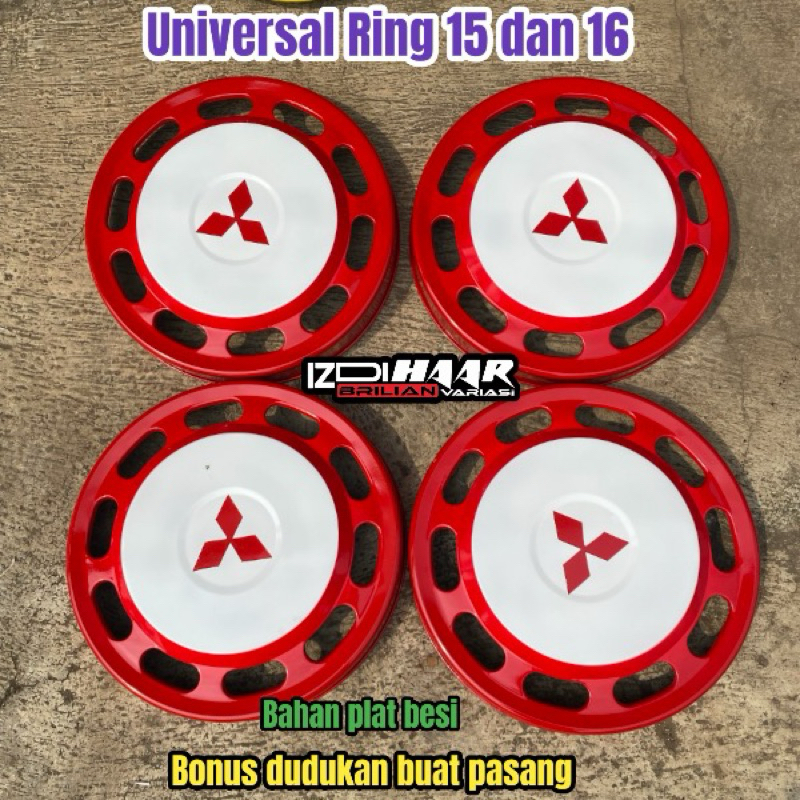Wheel cover velg dop ring 16 bahan plat besi model adiputro lubang 10