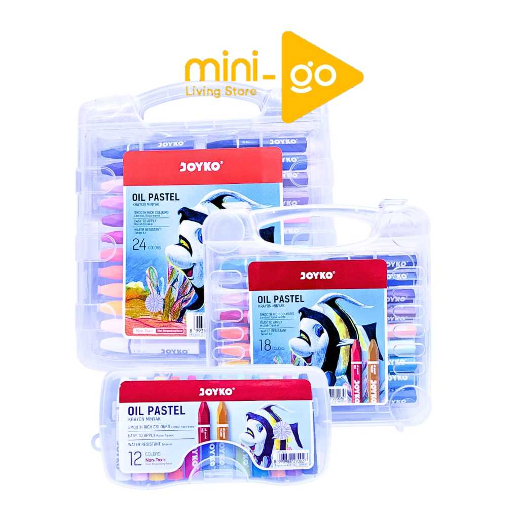 

Joyko Crayon Oil Pastel 12 18 24 Warna / Krayon Minyak Joyko