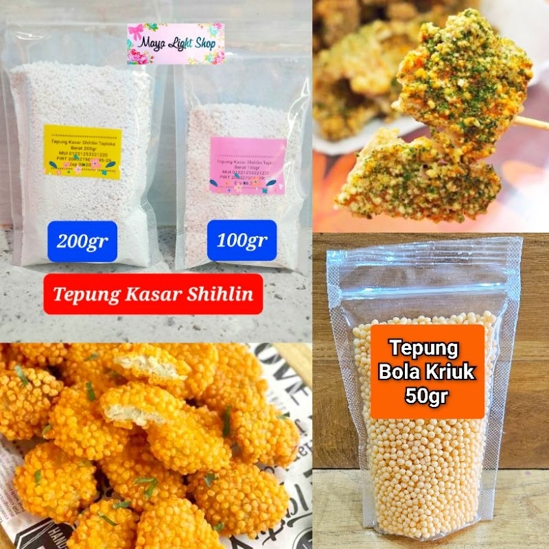 

Tepung shihlin 200gr 50gr tepung bubble crumb bola bubble kriuk kasar premium crispy ayam chicken termurah halal snack taiwan tepung serbaguna chick