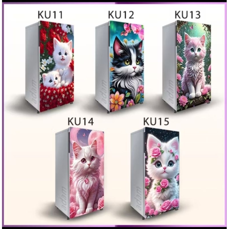 Stiker Kulkas/ Stiker Pintu Wc/ Stiker Motif/ Karakter