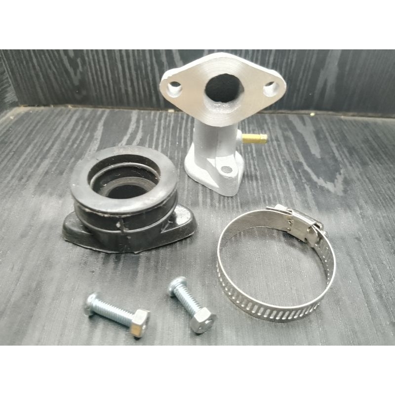 1set Intake manifold manipol miring Jupiter  Vega Shogun smash pakai karbu pe24/28