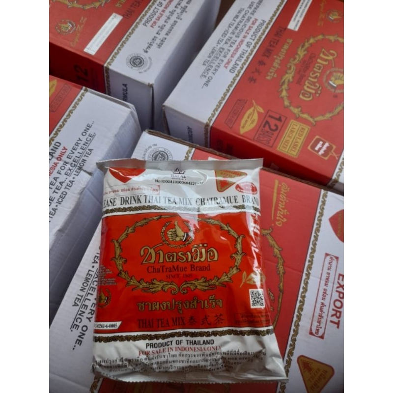 

paket hemat 4dus Thai tea mix original isi 48bks sudah BPOM resmi dan logo halal