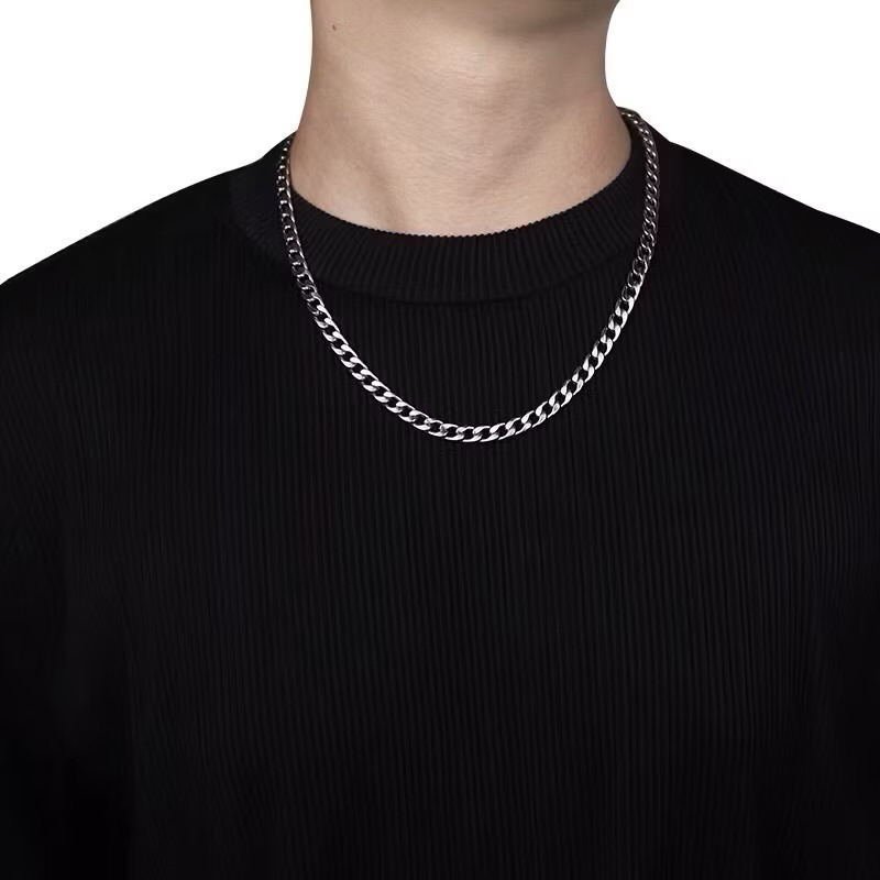 Kalung Rantai Baja Anti Karat Pria