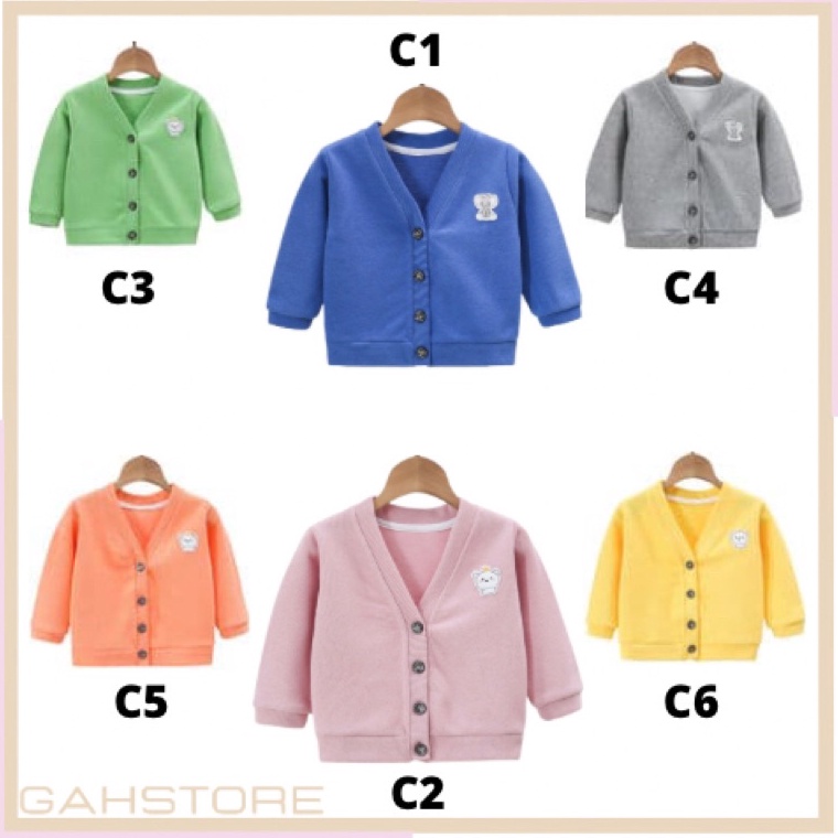 KODE U22S GAH Cardigan Anak Sweater Bayi Rajut 3 Tahun Jaket Anak Laki Laki Perempuan Unisex Hoodie 